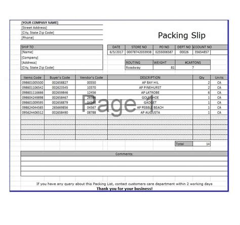 10 Packing Slip Examples To Download