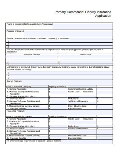 11 Liability Insurance Application Templates In Pdf Doc 11 Liability Insurance Application Templates In Pdf Doc