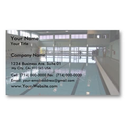 16 Best Images About Swimming Pool Business Cards On Pinterest