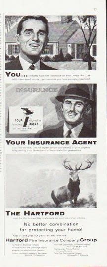 1957 The Hartford Insurance Vintage Ad You Your Insurance Agent