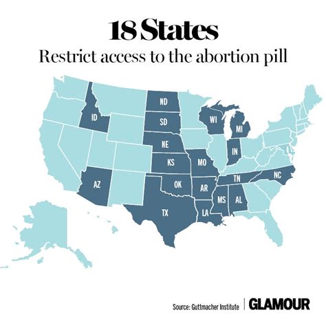 6 Maps That Explain The State Of Abortion Access In The U S Glamour 6 Maps That Explain The State Of Abortion Access In The U S Glamour