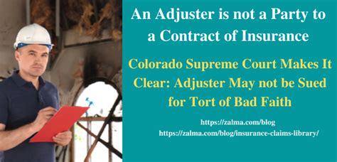 An Adjuster Is Not A Party To A Contract Of Insurance Zalma On Insurance An Adjuster Is Not A Party To A Contract Of Insurance Zalma On Insurance