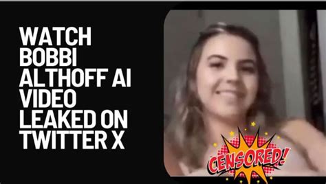 Bobbi Althoff Leaked Video A Viral Controversy Video Reddit Trend Bobbi Althoff Leaked Video A Viral Controversy Video Reddit Trend