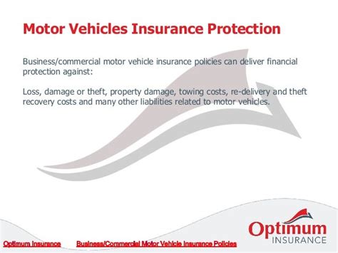 Business Commercial Motor Vehicle Insurance Policies Business Commercial Motor Vehicle Insurance Policies