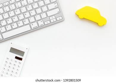 Car Buying Insurance Concept Car Calculator Stock Photo 1392801509