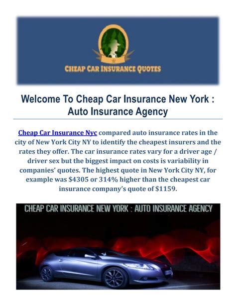 Cheap Insurance Nyc Nyc Insurance Agency