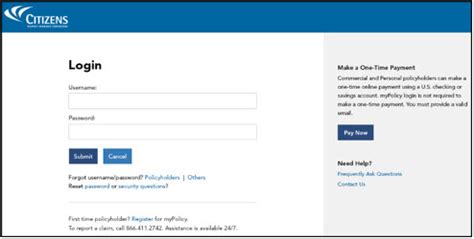 Citizen Insurance Login