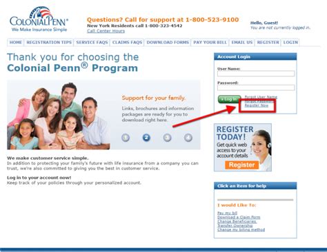 Colonial Penn Life Insurance Provider Login