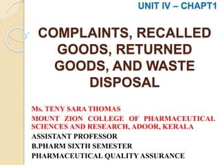 Complaints About Waste Management