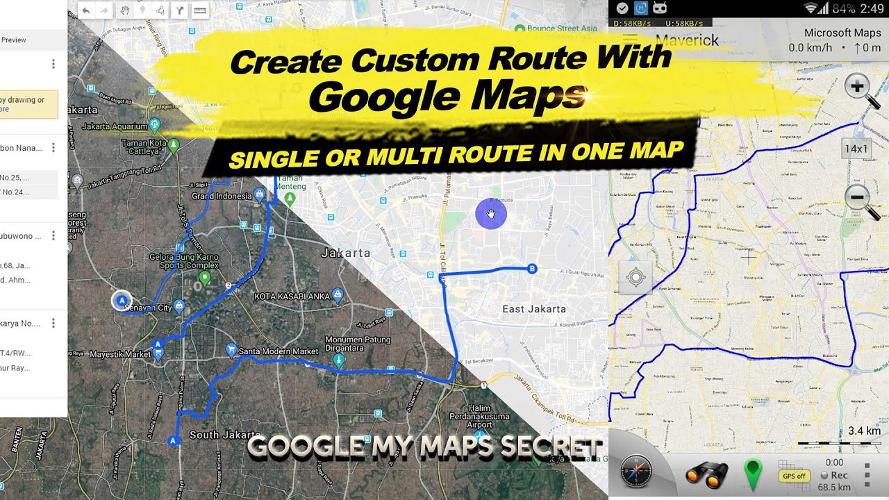 Create Route Google Maps