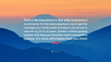 Dave Ramsey Quote Term Life Insurance Is The Only Insurance I Dave Ramsey Quote Term Life Insurance Is The Only Insurance I