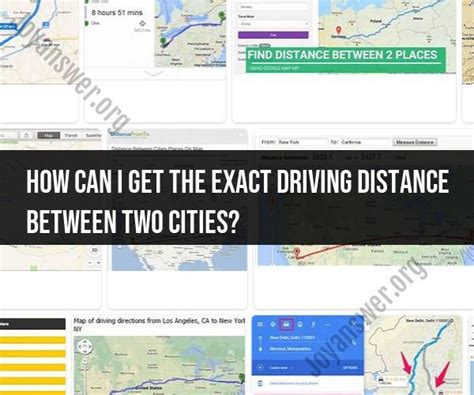 Driving Distance Between Two Cities Determining Accurate Distances Driving Distance Between Two Cities Determining Accurate Distances