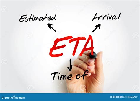 Eta Estimated Time Of Arrival Time When A Ship Vehicle Aircraft Eta Estimated Time Of Arrival Time When A Ship Vehicle Aircraft