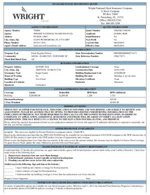 Fema Flood Insurance Quote