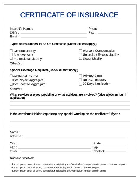 Free Car Insurance Certificate Template To Edit Online Free Car Insurance Certificate Template To Edit Online