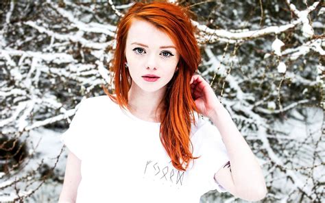 Free Download Hd Wallpaper Women Redhead Winter Snow Overexposed Free Download Hd Wallpaper Women Redhead Winter Snow Overexposed