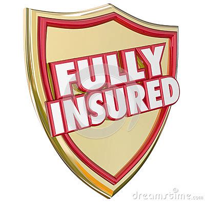 Fully Insured Gold Shield Insurance Policy Coverage Royalty Free Stock Fully Insured Gold Shield Insurance Policy Coverage Royalty Free Stock