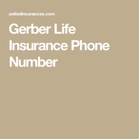 Gerber Life Insurance Telephone Number