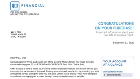 Gm Financial Lienholder Address For Insurance
