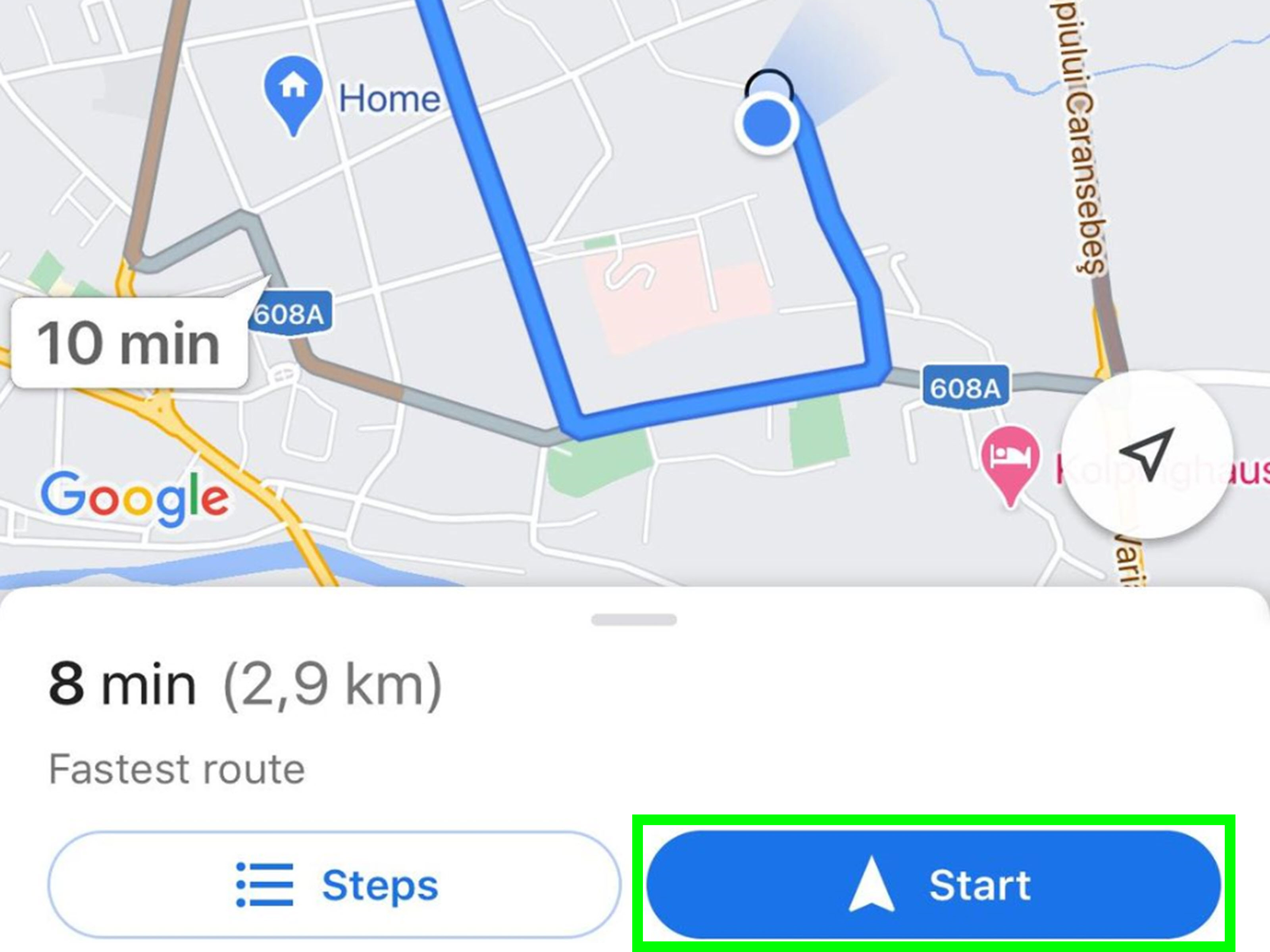 How To Change Route In Google Maps App