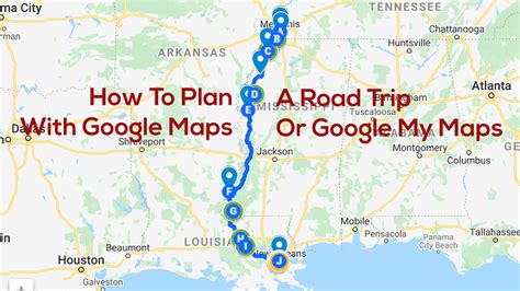 How To Plan A Road Trip With Google Maps Google My Maps Tutorial