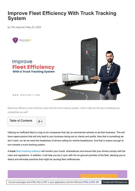 Improve Fleet Efficiency With A Truck Tracking System Improve Fleet Efficiency With A Truck Tracking System