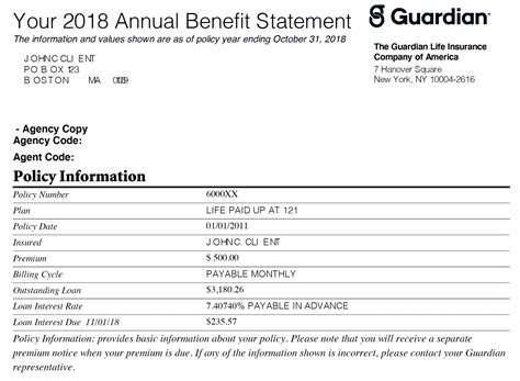 Insurance Statement