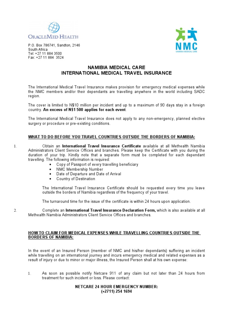 International Medical Travel Insurance Nmc International Medical Travel Insurance Nmc