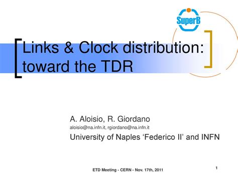 Links Clock Distribution Toward The Tdr Ppt Download Links Clock Distribution Toward The Tdr Ppt Download