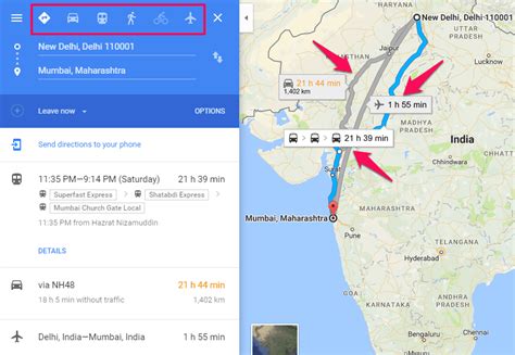 Maps Directions From One Place To Another