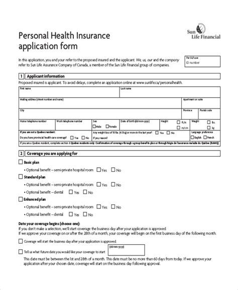 Medical Health Insurance Application