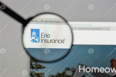 Milan Italy August 10 2017 Erie Insurance Group Logo On The Milan Italy August 10 2017 Erie Insurance Group Logo On The