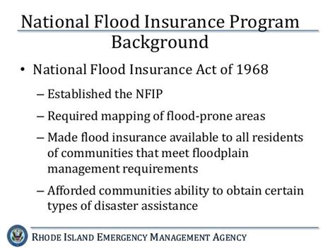 National Flood Insurance Program The New Fema Guidelines