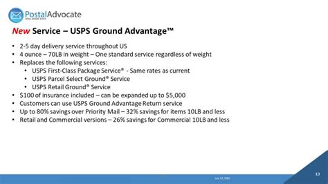 New Service Usps Ground Advantage Postal Advocate Inc New Service Usps Ground Advantage Postal Advocate Inc