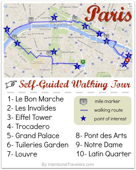 Paris Self Guided Walking Tour Map Intentional Travelers Paris Self Guided Walking Tour Map Intentional Travelers