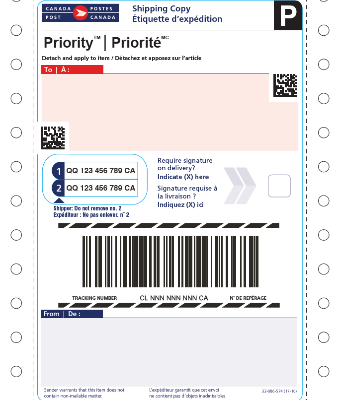 Post France Tracking Number