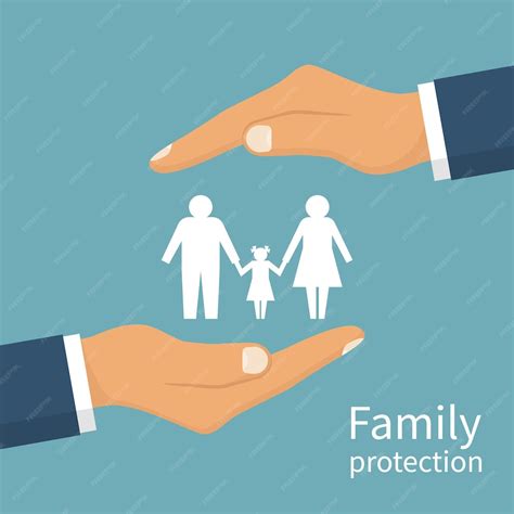 Premium Vector Family Protection Insurance Concept Premium Vector Family Protection Insurance Concept