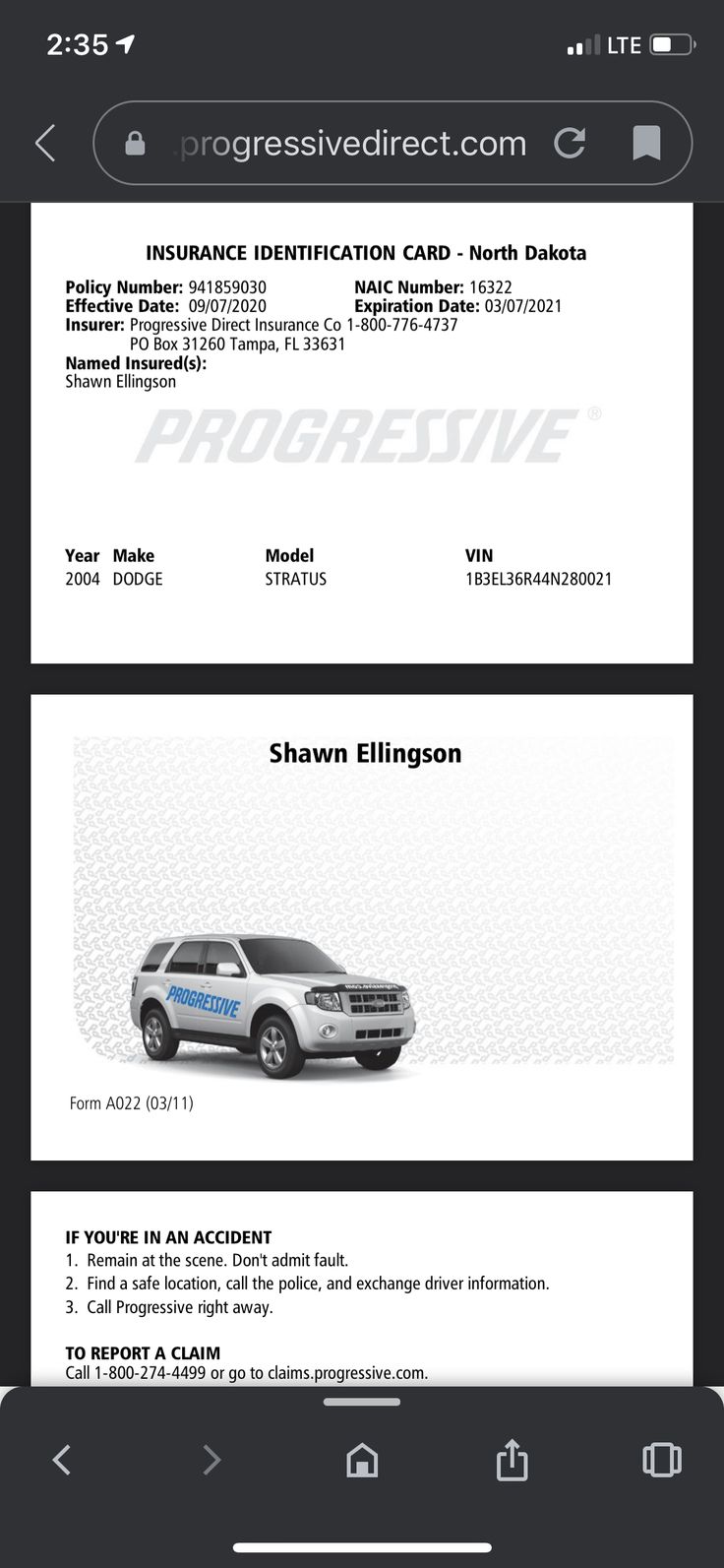 Progressive Car Insurance Company