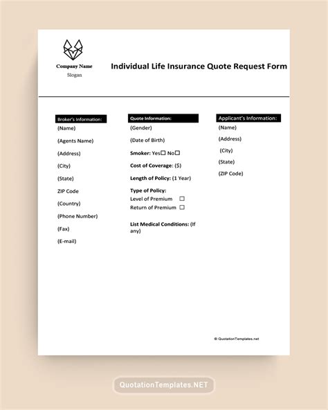 Quotation Of Insurance