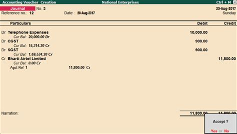 Record Expenses With Gst In Purchase Payment Or Journal Voucher