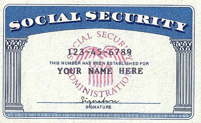 Social Security Number Sbnri