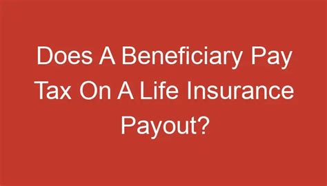 Tax On Insurance Payout