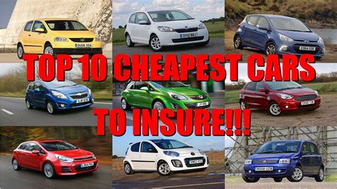 Top 10 Cheapest Cars To Insure Youtube Top 10 Cheapest Cars To Insure Youtube