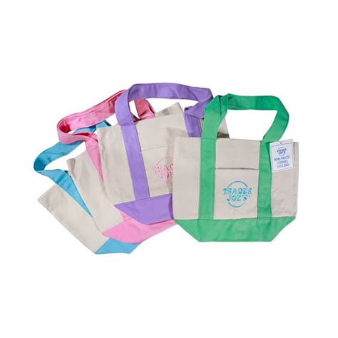 Trader Joe S Pastel Mini Canvas Tote Bags 2025 Limited Edition Nwt Trader Joe S Pastel Mini Canvas Tote Bags 2025 Limited Edition Nwt