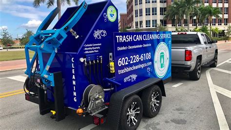 Trailer Mounted Trash Bin Cleaners Youtube Trailer Mounted Trash Bin Cleaners Youtube