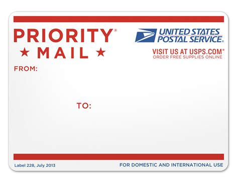 Usps Priority Label Template Usps Priority Label Template