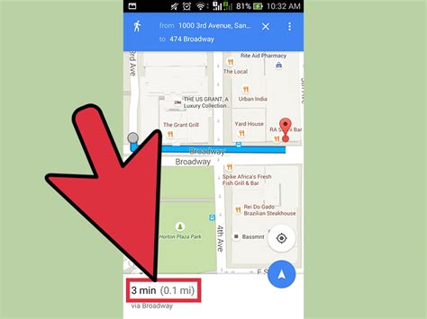 Walking Map Distance