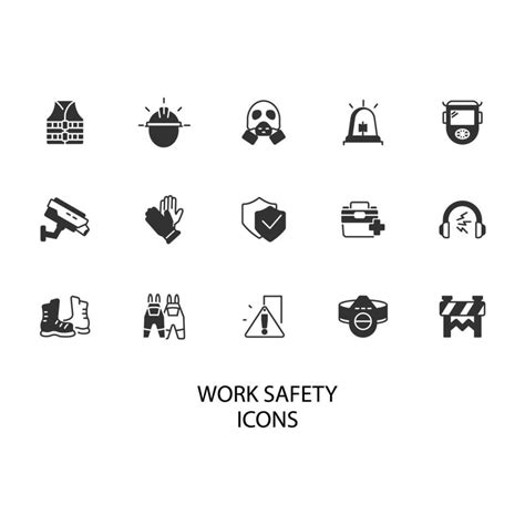 Work Safety Icon Vector Illustration Work Safety Security Work Safety Icon Vector Illustration Work Safety Security